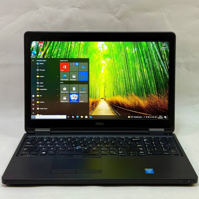 Ноутбук Б-клас Dell Latitude E5550 / 15.6" (1920x1080) IPS / Intel Core i7-5600U (2 (4) ядра по 2.6 - 3.2 GHz) / 16 GB DDR3 / 256 GB SSD / nVidia GeForce 840M, 2 GB GDDR3, 64-bit / WebCam / Windows 10 Pro б/в - зображення 2