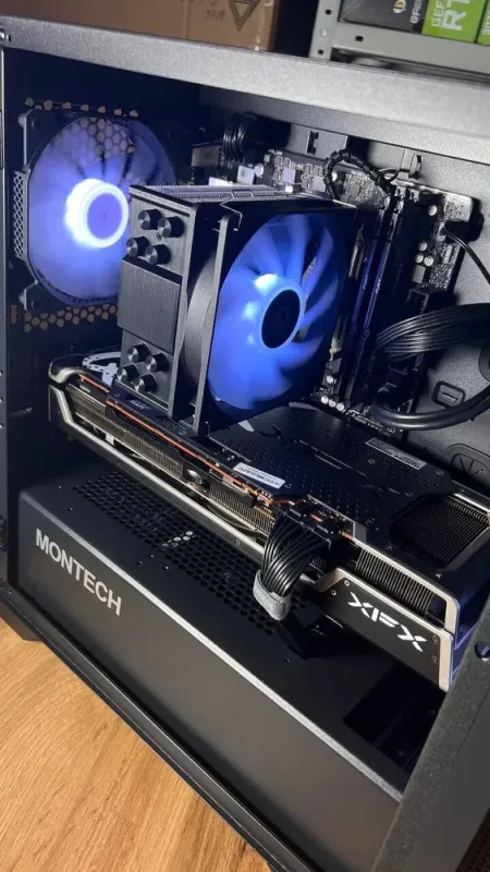 Збірка під замовлення: ігровий ПК Montech Air 100 ARGB Tower / AMD Ryzen 5 8400F (6 (12) ядер по 4.2 - 4.7 GHz) / 32 GB DDR5 / 1000 GB SSD M.2 / AMD Radeon RX 6800, 16 GB GDDR6, 256-bit / 750W б/в - зображення 6