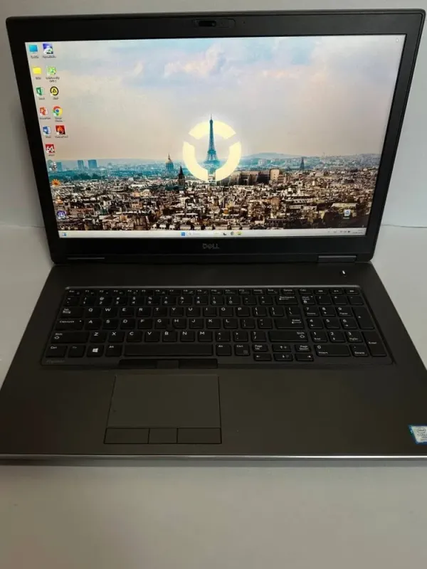 Мобільна робоча станція Dell Precision 7740 / 17.3" (1920x1080) IPS / Intel Core i7-9850H (6 (12) ядер по 2.6 - 4.6 GHz) / 32 GB DDR4 / 512 GB SSD / nVidia Quadro RTX 3000, 6 GB GDDR6, 192-bit / WebCam / Win 11 Pro б/в - зображення 2