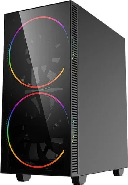 Ігровий ПК Stalker GameMax Black Hole Tower / AMD Ryzen 5 8400F (6 (12) ядер по 4,2 - 4,7 ГГц) / 16 ГБ DDR5 / 960 ГБ SSD / nVidia GeForce RTX 5060, 8 ГБ GDDR7, 128-bit - зображення 3