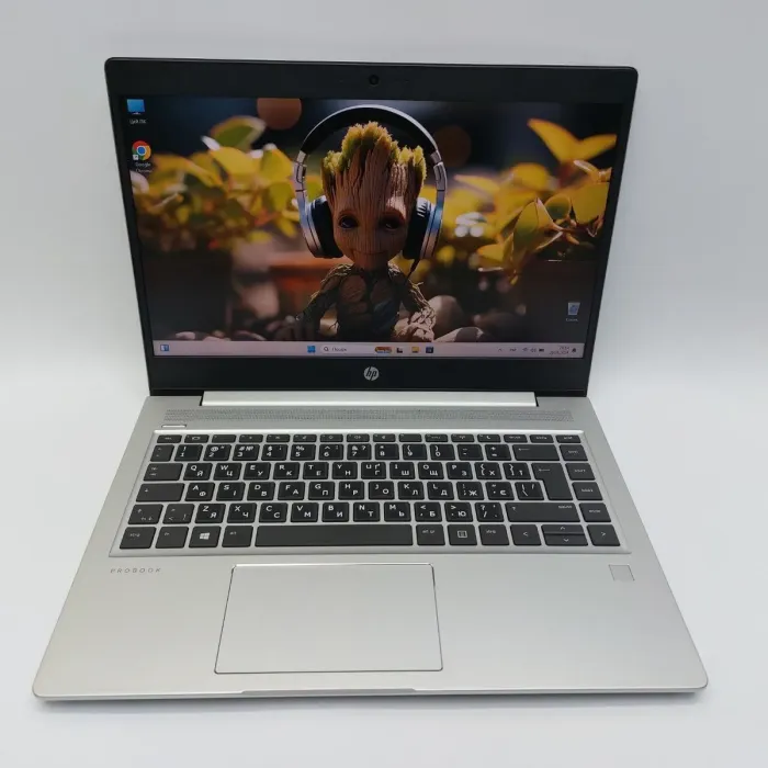 Ультрабук HP 445 G6 / 14" (1920x1080) TN / AMD Ryzen 5 3500U (4 (8) ядра по 2.1 - 3.7 GHz) / 16 GB DDR4 / 256 GB SSD / Radeon Vega 8 Graphics / WebCam / Win 11 Pro б/в - зображення 2