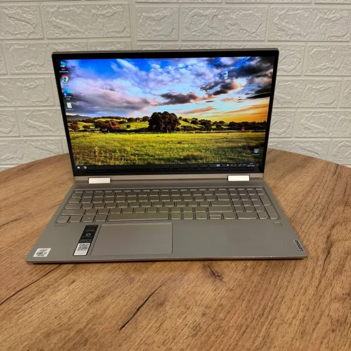 Ультрабук-трансформер Lenovo Yoga C740-15IML / 15.6" (1920x1080) IPS Touch / Intel Core i7-10510U (4 (8) ядра по 1.8 - 4.9 GHz) / 12 GB DDR4 / 512 GB SSD / Intel UHD Graphics / WebCam б/в - зображення 2