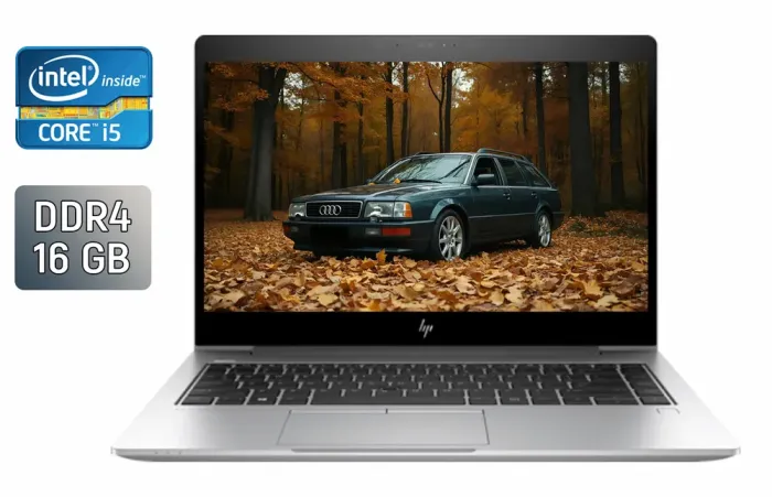 Ультрабук HP EliteBook 840 G5 / 14" (1920x1080) IPS / Intel Core i5-8350U (4 (8) ядра по 1.7 - 3.6 GHz) / 16 GB DDR4 / 512 GB SSD / Intel UHD Graphics 620 / TouchID / Windows 10 б/в - зображення 1