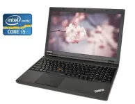 Ноутбук Lenovo ThinkPad T540p / 15.6" (1366x768) TN / Intel Core i7-4600M (2 (4) ядра по 2.9 - 3.6 GHz) / 8 GB DDR3 / 256 GB SSD / Intel HD Graphics 4600 / WebCam б/в