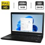Ультрабук Dell Latitude 5590 / 15.6" (1920x1080) IPS / Intel Core i5-7300U (2 (4) ядра по 2.6 - 3.5 GHz) / 16 GB DDR4 / 256 GB SSD / Intel UHD Graphics 620 / WebCam / Windows 11 Pro б/в