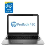 Ноутбук HP ProBook 450 G1 / 15.6" (1366x768) TN / Intel Core i5-4200U (2 (4) ядра по 1.6 - 2.6 GHz) / 8 GB DDR3 / 256 GB SSD / Intel HD Graphics 4400 / WebCam / DVD-RW б/в