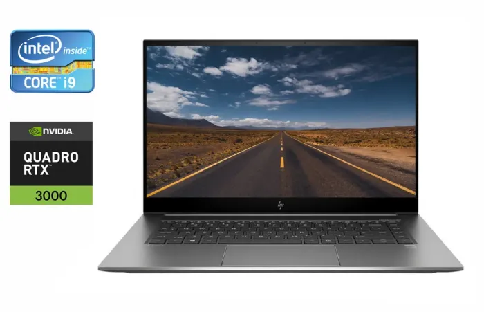 Мобільна робоча станція HP zBook Studio G7 / 15.6" (1920x1080) IPS / Intel Core i9-10885H (8 (16) ядер по 2.4 - 5.3 GHz) / 32 GB DDR4 / 1000 GB SSD / nVidia Quadro RTX 3000, 6 GB GDDR6, 192-bit / TouchID / WebCam / Windows 10 б/в - зображення 1