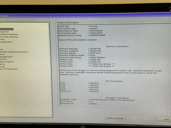 Комп'ютер Б-клас Dell Precision 3630 Tower / Intel Xeon E-2186G (6 (12) ядер по 3.8 - 4.7 GHz) / 32 GB DDR4 / 1000 GB SSD / Intel UHD Graphics P630 / 460W / DVD-ROM / DisplayPort / HDMI б/в - зображення 12