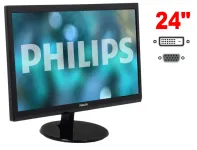 Монітор Philips 246V5LSB/00 / 24" (1920x1080) TN / 1x DVI, 1x VGA б/в