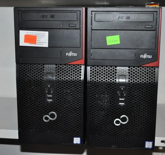 Комп'ютер Fujitsu Esprimo P556 E85+ Tower / Intel Core i3-6100 (2 (4) ядра по 3.7 GHz) / 8 GB DDR4 / 240 GB SSD NEW / Intel HD Graphics 530 / DVD-ROM / DVI / Windows 11 Pro б/в - зображення 2