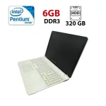 Ноутбук Sony SVF152C29M / 15.6" (1366x768) TN / Intel Pentium 2117U (2 ядра по 1.8 GHz) / 6 GB DDR3 / 320 GB HDD / Intel HD Graphics 2500 / WebCam б/в