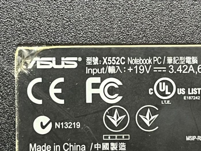 Ноутбук Б-клас Asus X552C / 15,6" (1366x768) TN / Intel Pentium 2117U (2 ядра по 1,8 ГГц) / 8 ГБ DDR3 / 120 ГБ SSD / Intel HD Graphics / WebCam б/в - зображення 6