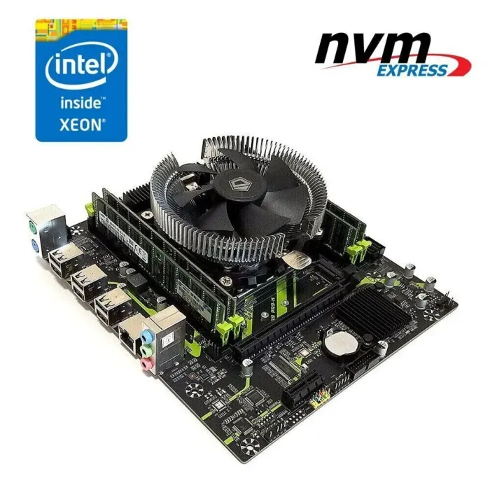 Комплект: Материнська плата Machinist X99 PR9-H (Unlock Turbo Boost) / LGA2011-3 / Intel Xeon E5-2630 v3 (8 (16) ядер по 2.4 - 3.2 GHz) / 16 GB DDR4 / 512 GB SSD M.2 + Кулер ID-Cooling DK-01 б/в - зображення 1