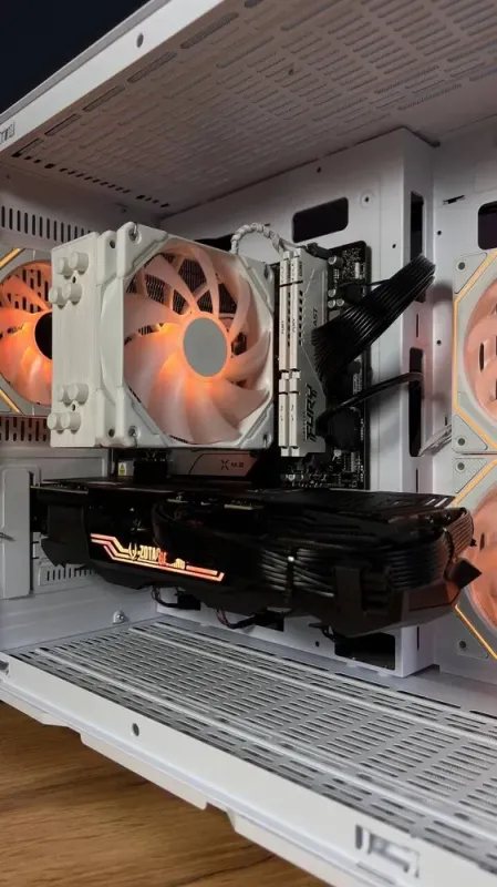 Збірка під замовлення: ігровий ПК GameMax Hype-M White Tower / AMD Ryzen 5 7500F (6 (12) ядер по 3.7 - 5.0 GHz) / 32 GB DDR5 / 2000 GB SSD M.2 / nVidia GeForce RTX 3080, 10 GB GDDR6X, 320-bit / 850W б/в - зображення 6