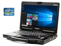 Захищений ноутбук Б-клас Panasonic Toughbook CF-53 / 14" (1366x768) TN / Intel Core i5-4300U (2 (4) ядра по 1.9 - 2.9 GHz) / 8 GB DDR3 / 256 GB SSD / Intel HD Graphics 4400 / DVD-ROM б/в