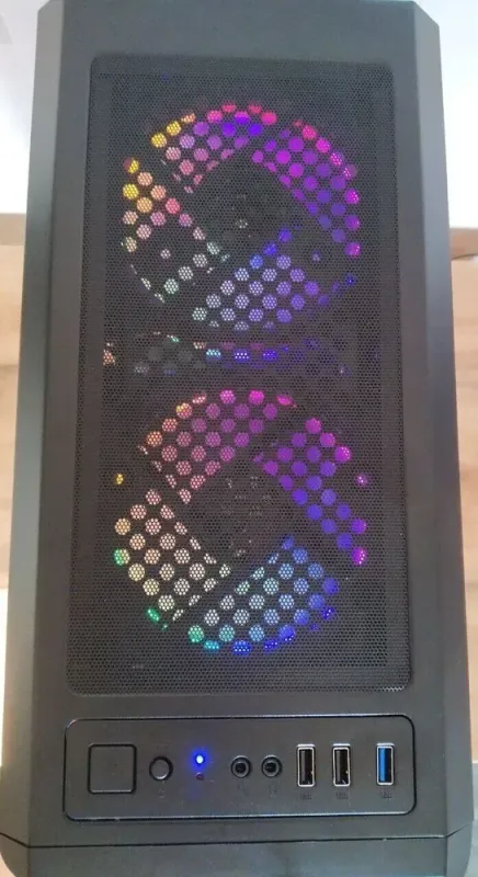 Ігровий ПК 1stPlayer R3-3R1 Color LED Black Tower / Intel Xeon E5-2670 v3 (12 (24) ядер по 2.3 - 3.1 GHz) / 16 GB DDR4 / 960 GB SSD / AMD Radeon RX 580, 8 GB GDDR5, 256-bit / HDMI / 500W б/в - зображення 3