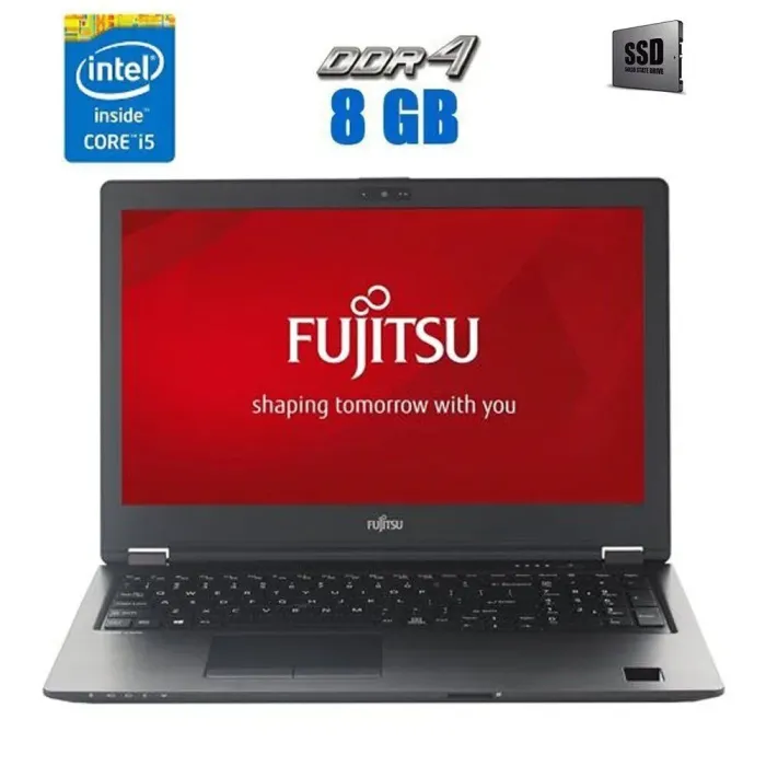 Ультрабук Fujitsu LifeBook U938 / 13.3" (1920x1080) IPS Touch / Intel Core i5-8250U (4 (8) ядра по 1.6 - 3.4 GHz) / 8 GB DDR4 / 256 GB SSD / Intel UHD Graphics 620 / WebCam / Windows 10 Pro б/в - зображення 1