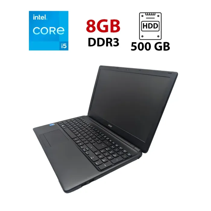 Ноутбук Acer Aspire E1-572 / 15.6" (1366x768) TN / Intel Core i5-4200U (2 (4) ядра по 1.6 - 2.6 GHz) / 8 GB DDR3 / 500 GB HDD / Intel HD Graphics 4400 / WebCam б/в - зображення 1