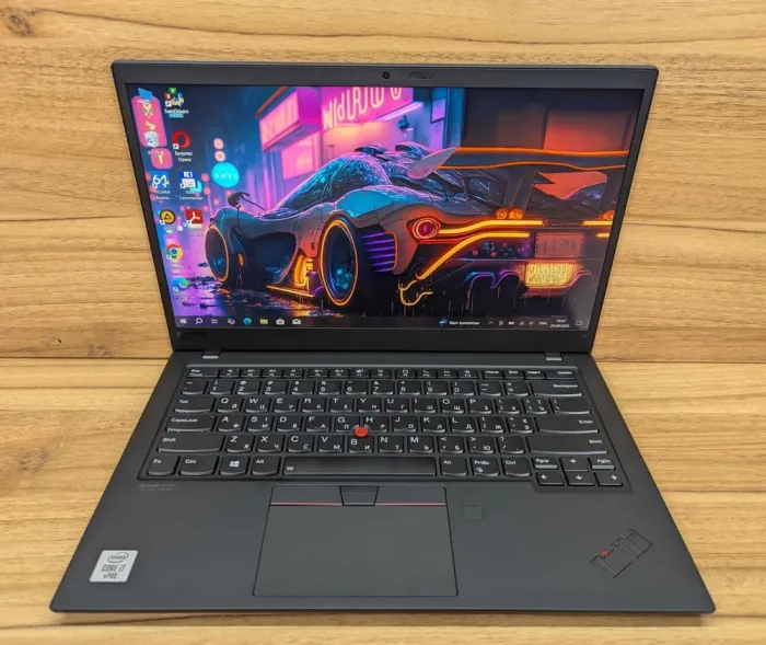 Ультрабук Lenovo ThinkPad X1 Carbon Gen8 / 14" (1920x1080) IPS Touch / Intel Core i7-10610U (4 (8) ядра по 1.8 - 4.9 GHz) / 16 GB DDR4 / 512 GB SSD / Intel UHD Graphics / WebCam / TouchID / Windows 10 б/в - зображення 2