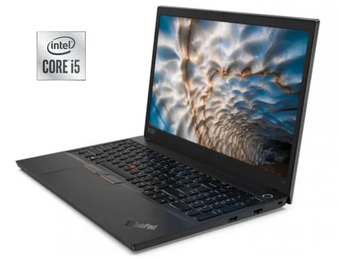 Ноутбук Lenovo ThinkPad E15 / 15.6" (1920x1080) IPS / Intel Core i5-10210U (4 (8) ядра по 1.6 - 4.2 GHz) / 8 GB DDR4 / 256 GB SSD NVMe / Intel UHD Graphics / WebCam б/в - зображення 1