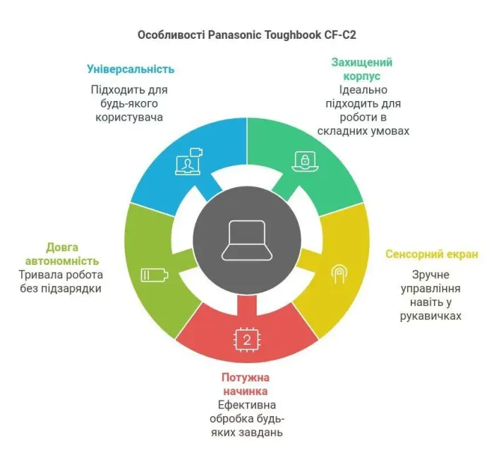 Захищений ноутбук Б-клас Panasonic ToughBook CF-C2 / 12.5" (1366x768) TN Touch / Intel Core i5-4300U (2 (4) ядра по 1.9 - 2.9 GHz) / 8 GB DDR3 / 320 GB HDD / Intel HD Graphics 4400 / WebCam / Стилус б/в - зображення 15
