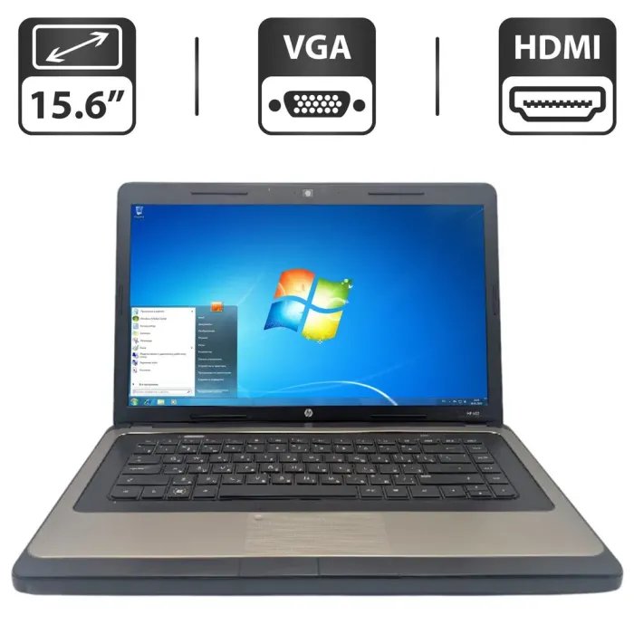 Ноутбук HP 635 / 15.6" (1366x768) TN / AMD E-450 (2 ядра по 1.65 GHz) / 6 GB DDR3 / 320 GB HDD / AMD Radeon HD 6320 Graphics / WebCam б/в - зображення 1