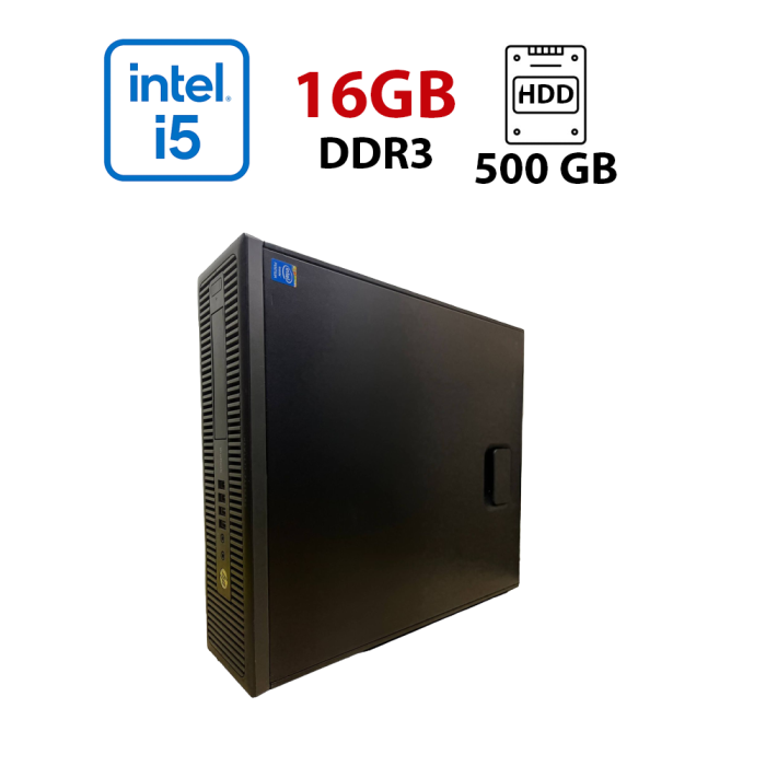Комп'ютер HP ProDesk 600 G1 SFF / Intel Core i5-4460 (4 ядра по 3.2 - 3.4 GHz) / 16 GB DDR3 / 500 GB HDD / Intel HD Graphics 4600 б/в - зображення 2