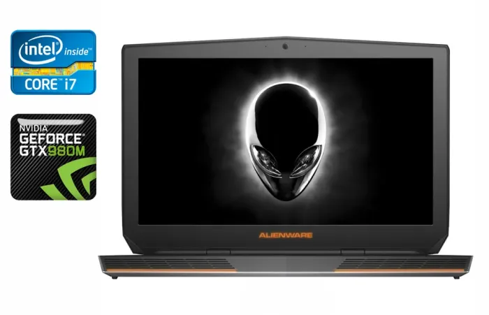 Ігровий ноутбук Dell Alienware 17 R3 / 17.3" (1920x1080) IPS / Intel Core i7-6820HK (4 (8) ядра по 2.7 - 3.6 GHz) / 16 GB DDR4 / 512 GB SSD / nVidia GeForce GTX 980M, 4 GB GDDR5, 256-bit / WebCam / HDMI б/в - зображення 1