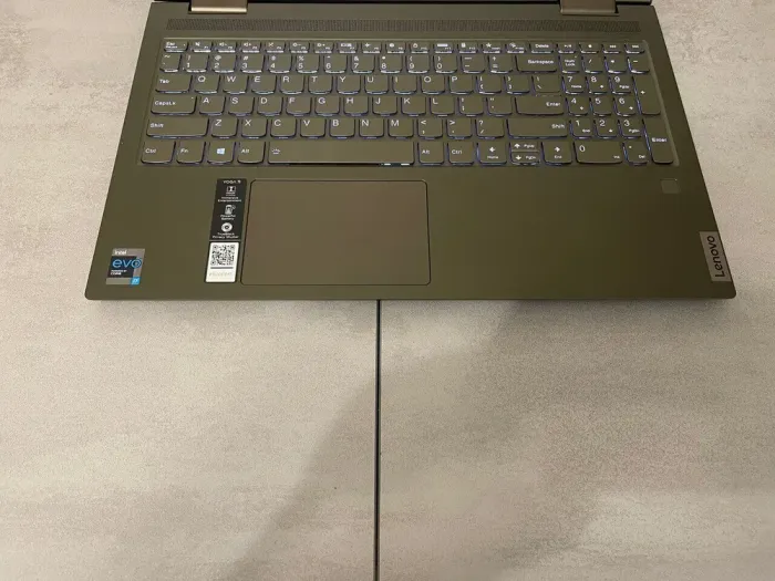 Ноутбук-трансформер Lenovo Yoga 7 15ITL5 / 15.6" (1920x1080) IPS Touch / Intel Core i7-1165G7 (4 (8) ядра по 2.8 - 4.7 GHz) / 12 GB DDR4 / 512 GB SSD M.2 / Intel Iris Xe Graphics / WebCam б/в - зображення 8