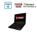 Ігровий ноутбук MSI GF63 Thin 11SC-1012NEU / 15,6" (1920x1080) IPS / Intel Core i5-11400H (6 (12) ядер по 2,7 - 4,5 ГГц) / 16 ГБ DDR4 / 960 ГБ SSD / nVidia GeForce GTX 1650 Max-Q, 4 ГБ GDDR5, 128-біт / Веб-камера б/в