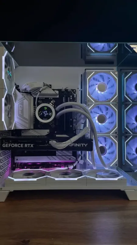 Збірка під замовлення:: комп'ютер GameMax Infinity Pro White Tower / AMD Ryzen 7 7700 (8 (12) ядер по 3,8 - 5,3 ГГц) / 32 ГБ DDR5 / 2000 ГБ SSD M.2 / nVidia GeForce RTX 5070, 12 ГБ GDDR7, 192-біт / 850 Вт - зображення 6
