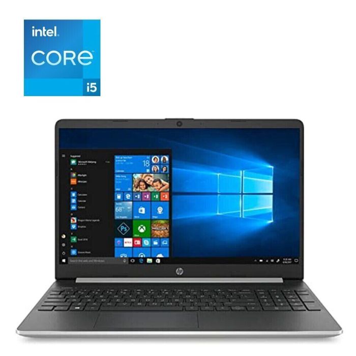 Ультрабук HP 15-dy1051wm / 15.6" (1366x768) TN / Intel Core i5-1035G1 (4 (8) ядра по 1.0 - 3.6 GHz) / 16 GB DDR4 / 256 GB SSD M.2 / Intel UHD Graphics / WebCam / Win 10 Home б/в - зображення 1