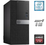 Ігровий ПК Dell OptiPlex 5050 Tower / Intel Core i7-6700 (4 (8) ядра по 3.4 - 4.0 GHz) / 8 GB DDR4 / 250 GB SSD + 1000 GB HDD / AMD Radeon RX 580, 8 GB GDDR5, 256-bit б/в