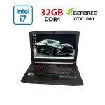 Ігровий ноутбук Aсer Predator Helios 300 ph315-51-71FS / 15,6" (1920x1080) IPS / Intel Core i7-8750H (6 (12) ядер по 2,2 - 4,1 ГГц) / 32 ГБ DDR4 / 256 ГБ SSD + 1000 ГБ HDD / nVidia GeForce GTX 1060, 6 ГБ GDDR5, 192-біт / WebCam б/в