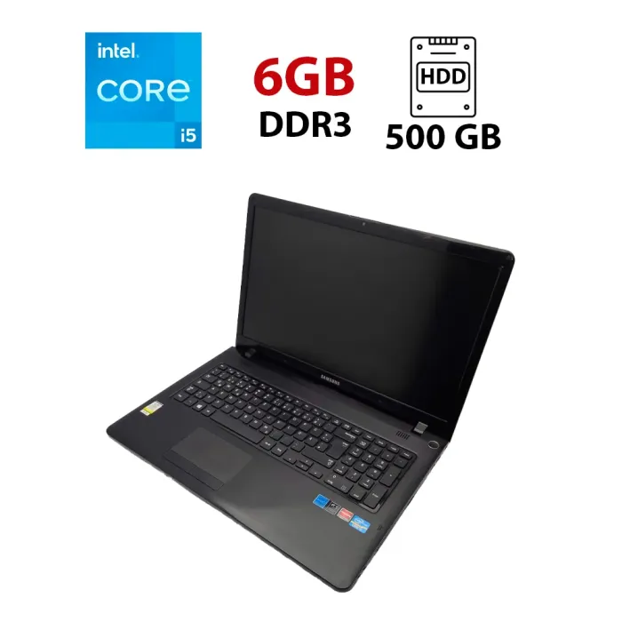 Ноутбук Samsung 350V / 17.3" (1600x900) TN / Intel Core i5-3210M (2 (4) ядра по 2.5 - 3.1 GHz) / 6 GB DDR3 / 500 GB HDD / AMD Radeon HD 7670M, 1 GB DDR3, 128-bit / WebCam б/в - зображення 1