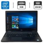 Ноутбук Dell Latitude 5580 / 15.6" (1920x1080) IPS / Intel Core i5-6300U (2 (4) ядра по 2.4 - 3.0 GHz) / 8 GB DDR4 / 256 GB SSD / Intel HD Graphics 520 / WebCam / LTE / Windows 10 Pro б/в