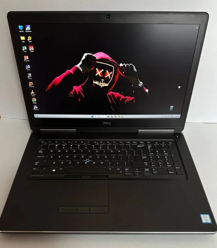 Мобільна робоча станція Dell Precision 7720 / 17.3" (1920x1080) IPS / Intel Core i7-7920HQ (4 (8) ядра по 3.1 - 4.1 GHz) / 16 GB DDR4 / 256 GB SSD + 500 GB HDD / nVidia Quadro P3000, 6 GB GDDR5, 192-bit / WebCam б/в - зображення 2