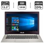 Ультрабук Asus ZenBook UX31LA / 13.3'' (1600x900) TN / Intel Core i5-4200U (2 (4) ядра по 1.6 - 2.6 GHz) / 4 GB DDR3 / 128 GB SSD / Intel HD Graphics 4400 / WebCam / micro HDMI / Win 10 Pro б/в
