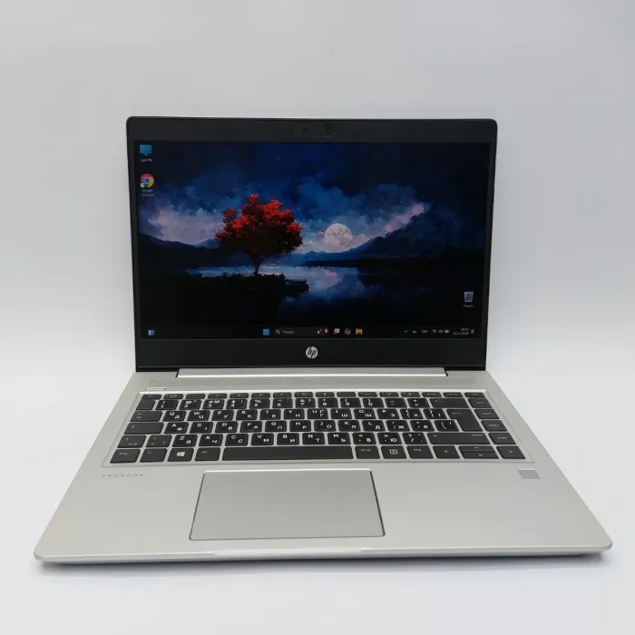 Ультрабук HP ProBook 445 G7 / 14" (1920x1080) IPS / AMD Ryzen 5 4500U (6 ядер по 2.3 - 4.0 GHz) / 16 GB DDR4 / 256 GB SSD / AMD Radeon RX Vega 6 / WebCam / HDMI / Windows 11 Pro б/в - зображення 2