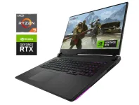 Ігровий ноутбук Б-класу Asus ROG Strix G17 G713PI / 17.3" (2560x1440) IPS / AMD Ryzen 9 7945HX (16 (32) ядер по 2,5 - 5,4 ГГц) / 32 ГБ DDR5 / 1000 ГБ SSD NVMe / nVidia GeForce RTX 4070, 8 ГБ GDDR6, 128-біт б/в