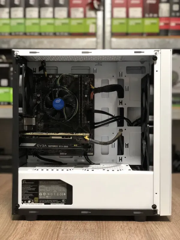 Ігровий ПК Nexus M Wite Tower / Intel Core i3-10100F (4 (8) ядра по 3.6 - 4.3 GHz) / 8 GB DDR4 / 120 GB SSD+500 GB HDD / nVidia GeForce GTX 1060, 3 GB GDDR5, 129-bit / 430W б/в - зображення 11