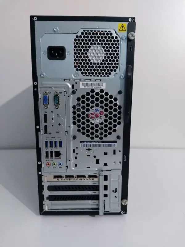 Комплект: Lenovo ThinkCentre M800 Tower / Intel Core i5-6400 (4 ядра по 2,7 - 3,3 ГГц) / 16 ГБ DDR4 / 512 ГБ SSD + 500 ГБ HDD / nVidia Quadro P2000, 5 ГБ GDDR5, 160-bit / DVD-ROM + Монітор LG 24MB37PM-B / 24" (1920x1080) IPS б/в - зображення 5