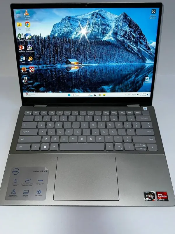Ноутбук-трансформер Dell 7425 2-In-1 / 14" (1920x1200) IPS / AMD Ryzen 5 5625U (6 (12) ядер по 2.3 - 4.3 GHz) / 8 GB DDR4 / 256 GB SSD M.2 / AMD Radeon RX Vega 7 / WebCam б/у - зображення 2
