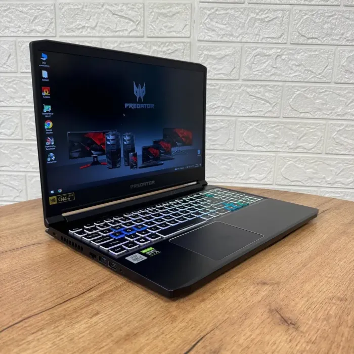 Ігровий ноутбук Б-клас Acer Predator Triton 300 PT315-52 / 15.6" (1920x1080) IPS / Intel Core i7-10850H (6 (12) ядер по 2.7 - 5.1 GHz) / 16 GB DDR4 / 500 GB SSD / nVidia GeForce RTX 2070 Max-Q, 8 GB GDDR6, 256-bit / WebCam б/в - зображення 4