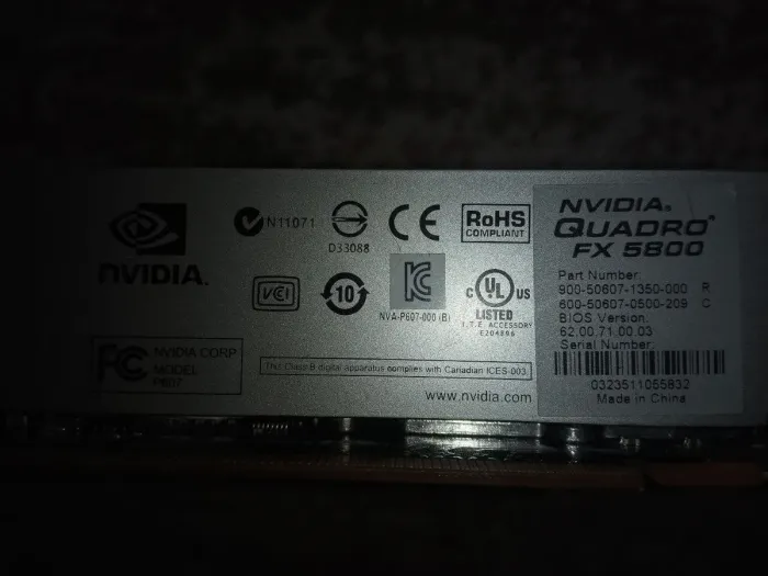 Дискретна відеокарта nVidia Quadro FX 5800, 4 GB GDDR3, 512-bit, 2x DVI, 1x DP, 1x S-Video б/в - зображення 3