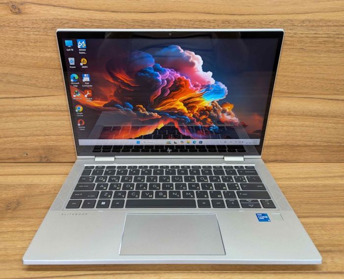 Ультрабук HP EliteBook x360 830 G8 / 13.3" (1920x1080) IPS Touch / Intel Core i5-1145G7 (4 (8) ядра по 2.6 - 4.4 GHz) / 16 GB DDR4 / 512 GB SSD / Intel Iris Xe Graphics / WebCam / TouchID / Windows 11 б/в - зображення 2