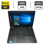 Ультрабук Dell Latitude E7470 / 14" (1920x1080) IPS / Intel Core i5-6300U (2 (4) ядра по 2.4 - 3.0 GHz) / 8 GB DDR4 / 256 GB SSD M.2 / Intel HD Graphics 520 / WebCam б/в