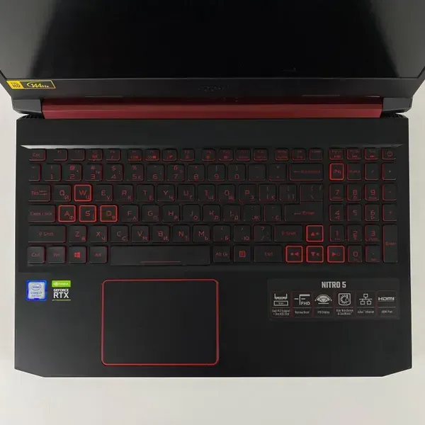 Ігровий ноутбук Acer Nitro 5 AN515-54 / 15.6" (1920x1080) IPS / Intel Core i7-9750H (6 (12) ядер по 2.6 - 4.5 GHz) / 16 GB DDR4 / 512 GB SSD / nVidia GeForce RTX 2060, 6 GB GDDR6, 192-bit / WebCam / HDMI б/в - зображення 3
