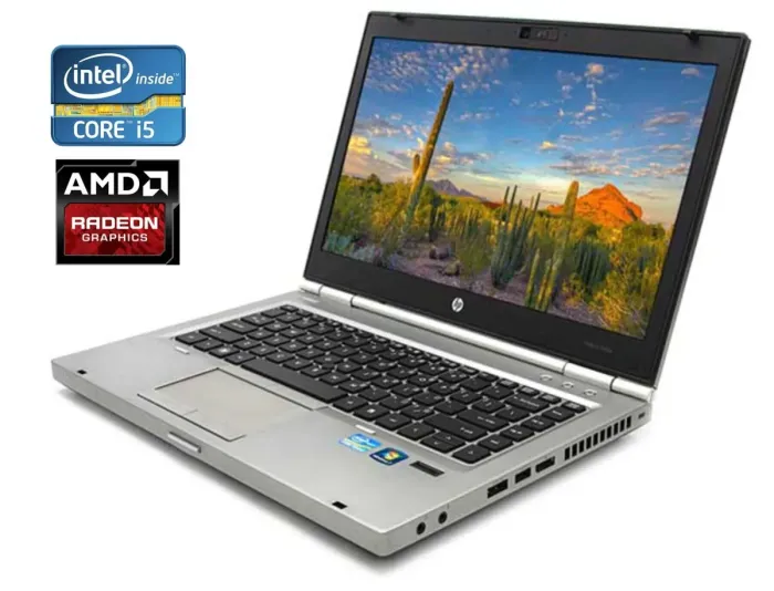 Ноутбук HP EliteBook 8460p / 14" (1366x768) TN / Intel Core i5-2520M (2 (4) ядра по 2.5 - 3.2 GHz) / 8 GB DDR3 / 500 GB HDD / AMD Radeon HD 6470M, 1GB DDR3, 64-bit / WebCam / DVD-ROM б/в - зображення 1