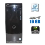 Ігровий ПК Dell Inspiron 3670 Tower / Intel Core i3-9100 (4 ядра по 3.6 - 4.2 GHz) / 16 GB DDR4 / 256 GB SSD M.2 / nVidia Quadro K2000, 2 GB GDDR5, 128-bit / Windows 10 б/в